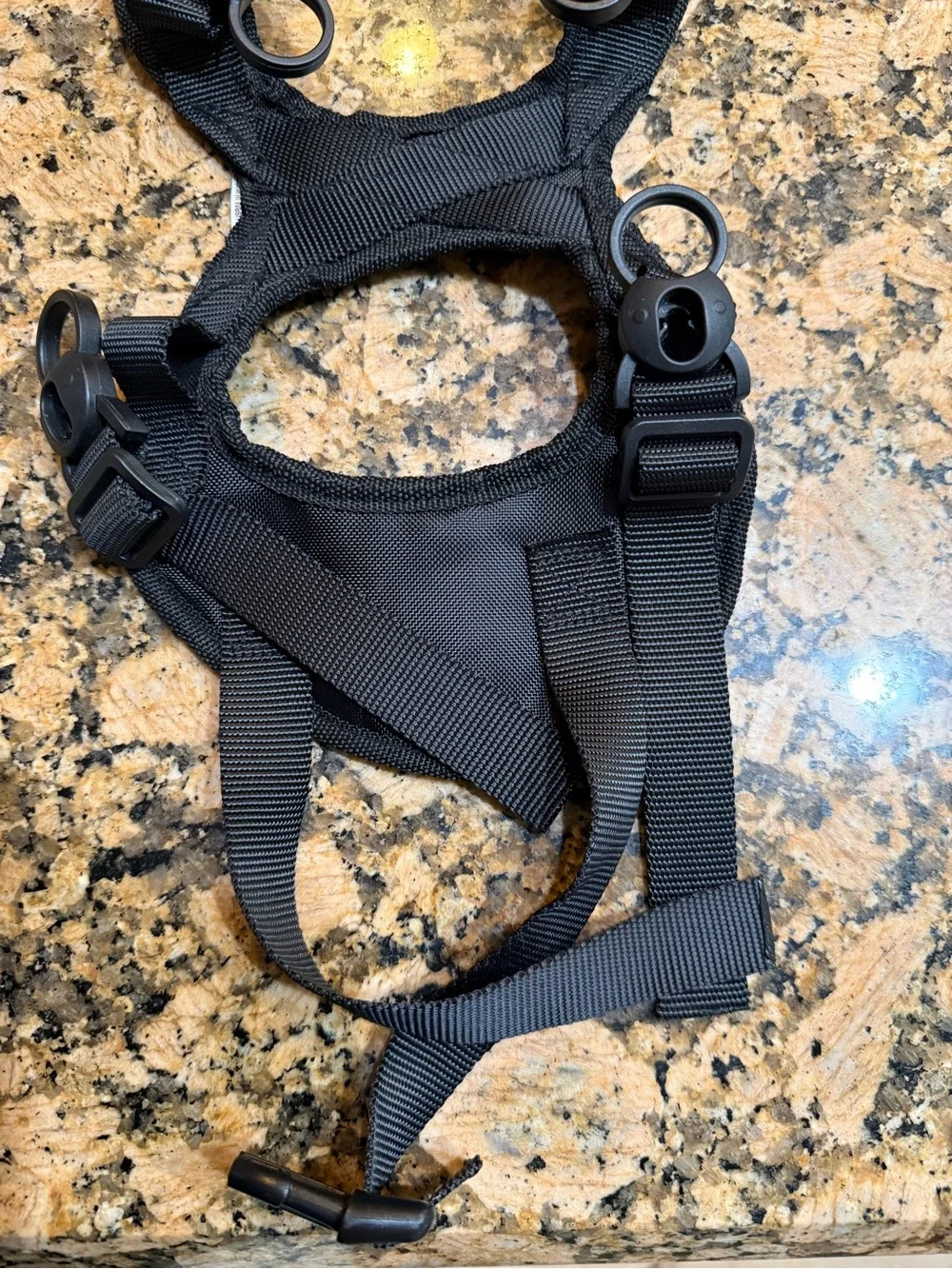Walkin’ Lift Dog XS Harness adjustable black nylon